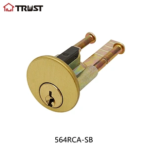 TRUST 564RCA-SB Rechangeable Rim Cylinder  of Night latch